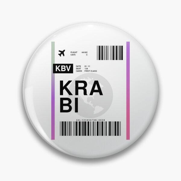 Item preview, Krabi Boarding Pass designed and sold by RabbitK.