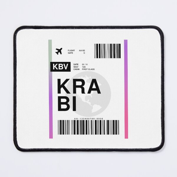 Item preview, Krabi Boarding Pass designed and sold by RabbitK.