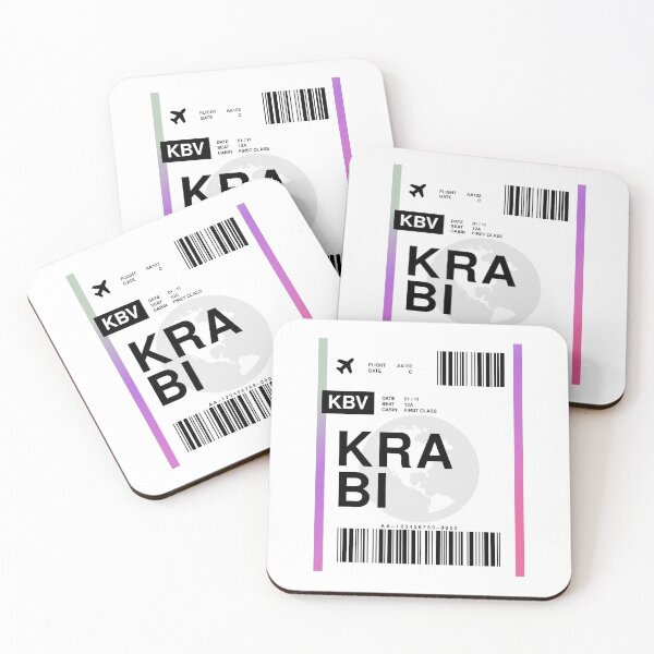 Item preview, Krabi Boarding Pass designed and sold by RabbitK.