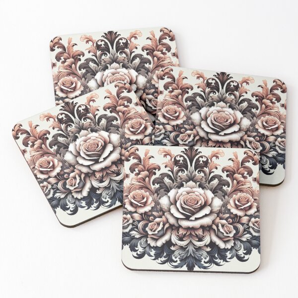 Item preview, Ombre Damask With Roses designed and sold by DesignsByPrnces.