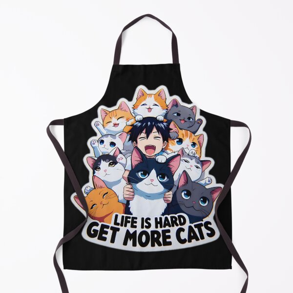 Item preview, Life is Hard Get More Cats STICKER designed and sold by FINALSHOP1.