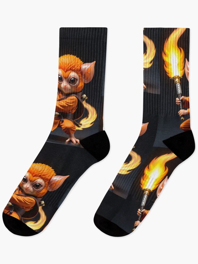 Thumbnail 1 of 5, Socks, Samurai Tarsier designed and sold by ChimericCreate.