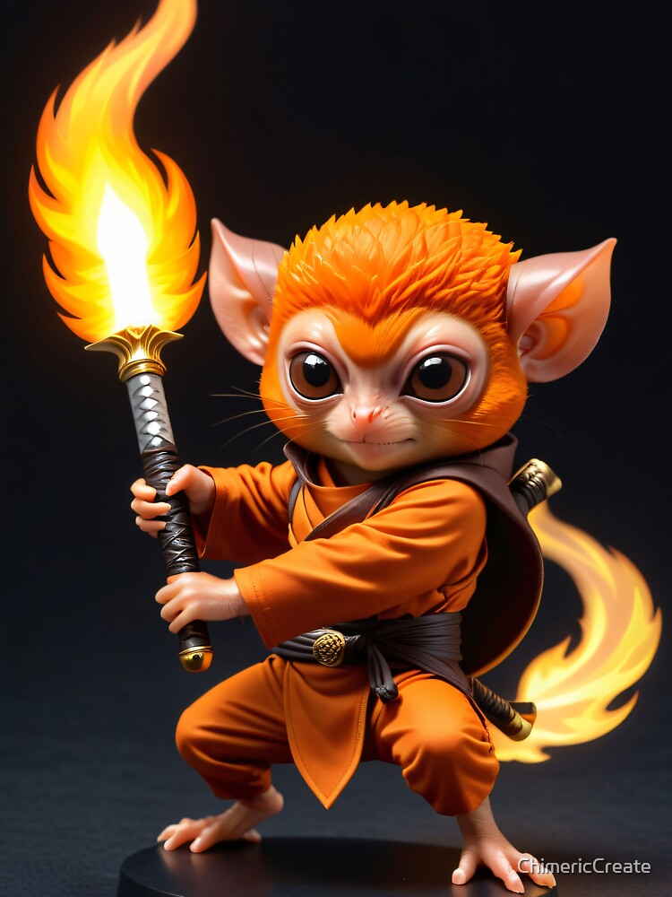 Thumbnail 6 of 6, Zipped Hoodie, Samurai Tarsier designed and sold by ChimericCreate.