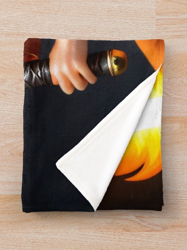 Thumbnail 3 of 6, Throw Blanket, Samurai Tarsier designed and sold by ChimericCreate.