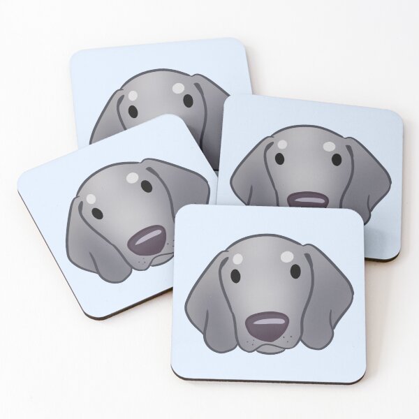 Item preview, Cute Weimaraner dog face designed and sold by Yaragold.