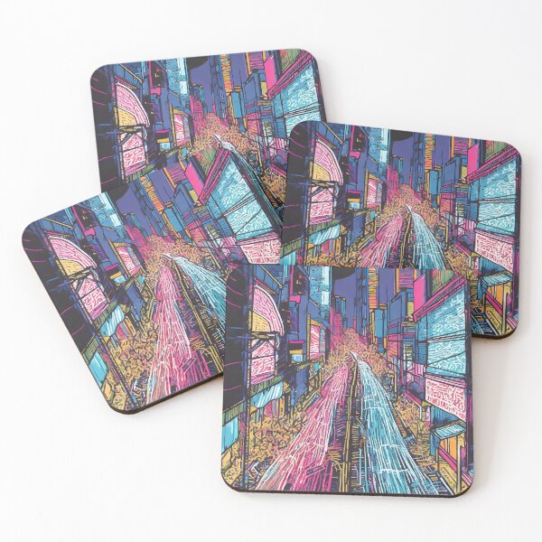 Item preview, Japanese City at night designed and sold by artQuindustries.