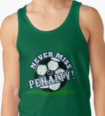 Fußball verpassen nie ein Straffußball-T-Shirt Tank Top