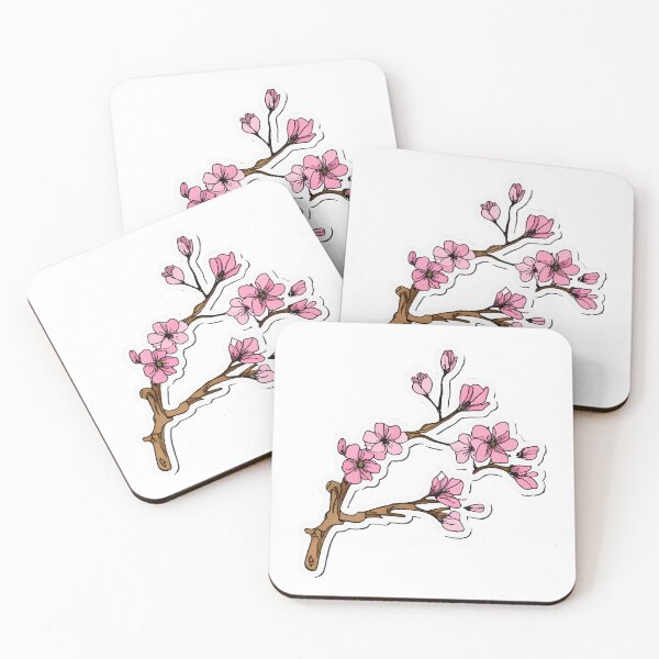 Item preview, Blooming Cherry Blossom Watercolor Art designed and sold by NiftyWrx.