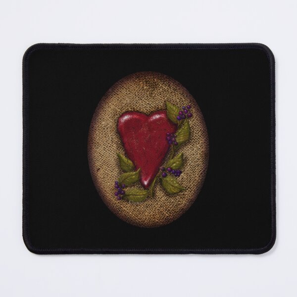 Item preview, Prim Heart and Berries Oval designed and sold by CheriesArt.