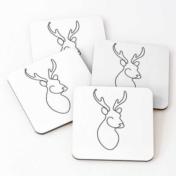 Item preview, Deer Line Art designed and sold by MD2Graphics.