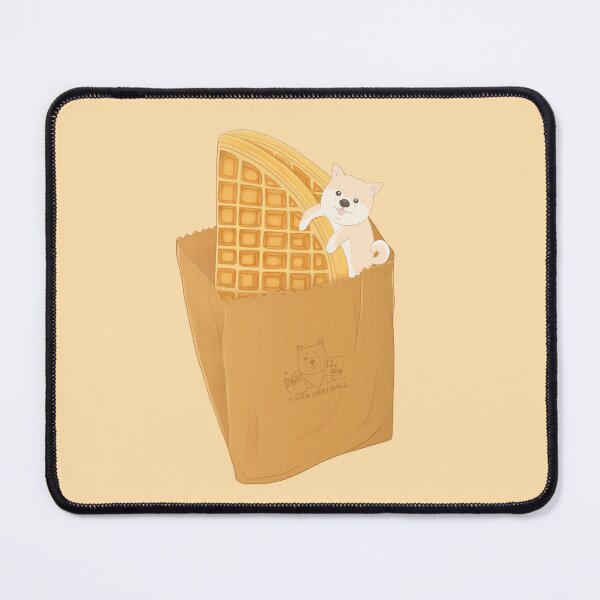 Item preview, Hong Kong street food egg waffle dessert with shiba inu designed and sold by ShibaInuArt.