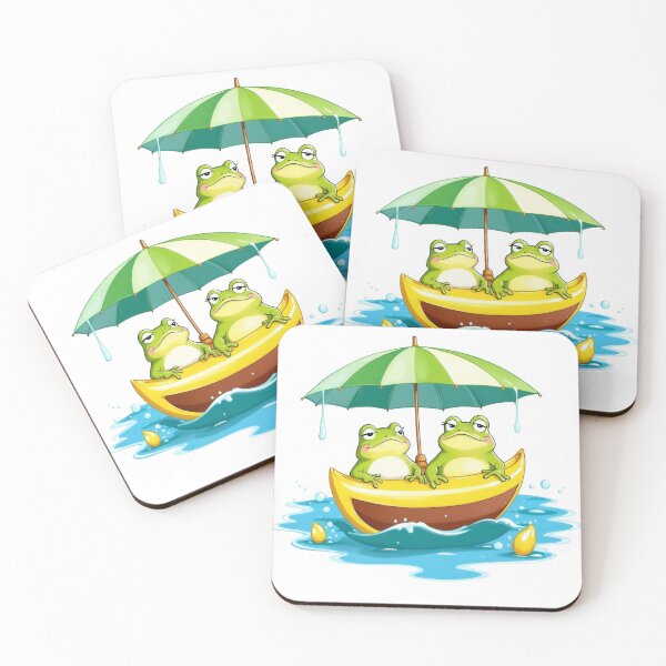 Item preview, Ribbit! Ribbit! I've got my umbrella, and I'm ready for a hoppy adventure in the rain! designed and sold by RoseAIArtRhythm.