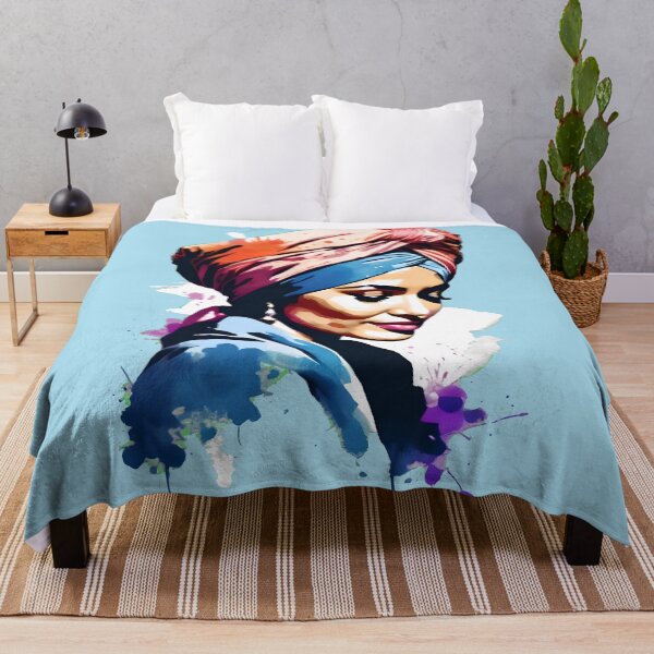 Item preview, Turbaned Lady Watercolor Portrait designed and sold by agaksiazek.