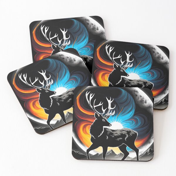 Item preview, Black Deer, Ai Generated Art  designed and sold by ACC .