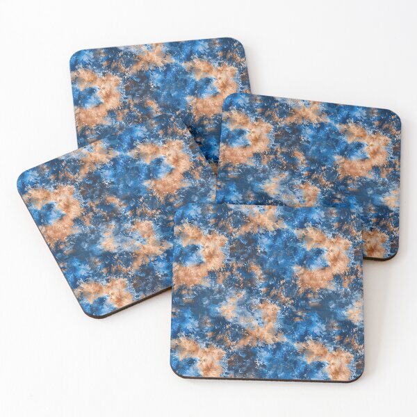 Artikelvorschau, Atemberaubendes buntes ethnisches Batikmuster – Vintage-Blau entworfen und verkauft von RoyalStarsPatts.