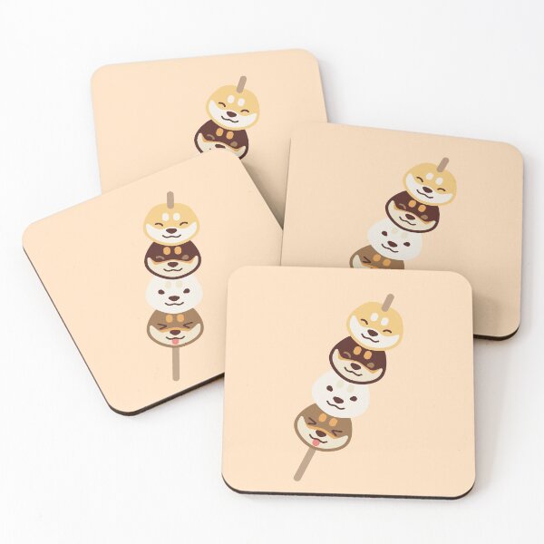 Item preview, Dango Shiba Quartet designed and sold by MINIMOillu.