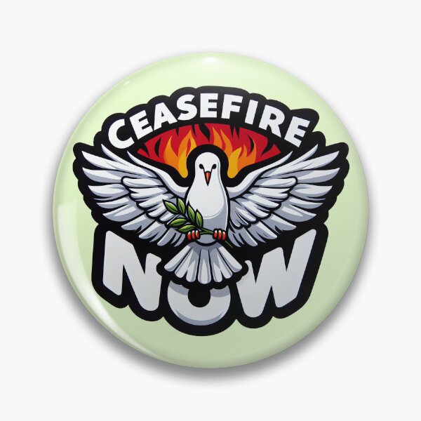 Item preview, Ceasefire NOW designed and sold by Delemore Art.