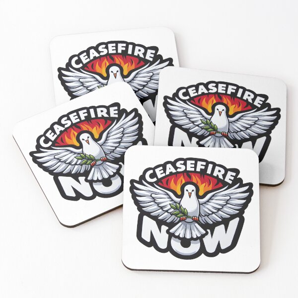Item preview, Ceasefire NOW designed and sold by Delemore Art.