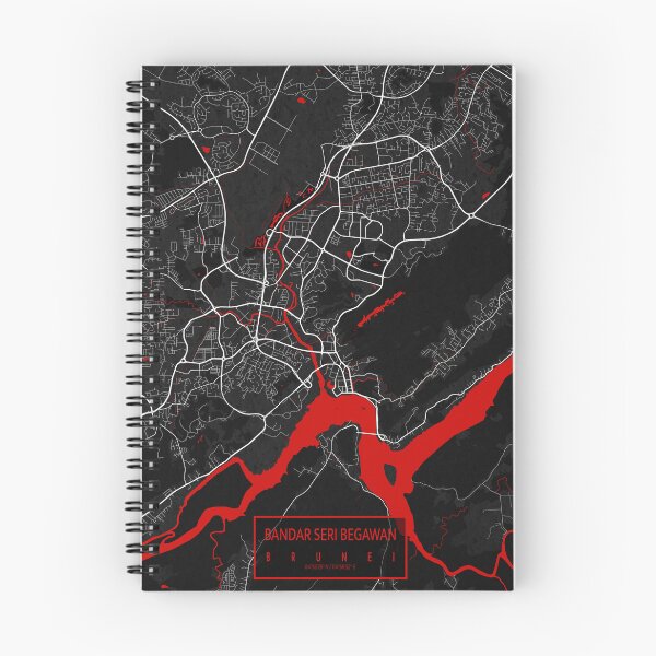Item preview, Bandar Seri Begawan City Map of Brunei - Oriental designed and sold by deMAP.