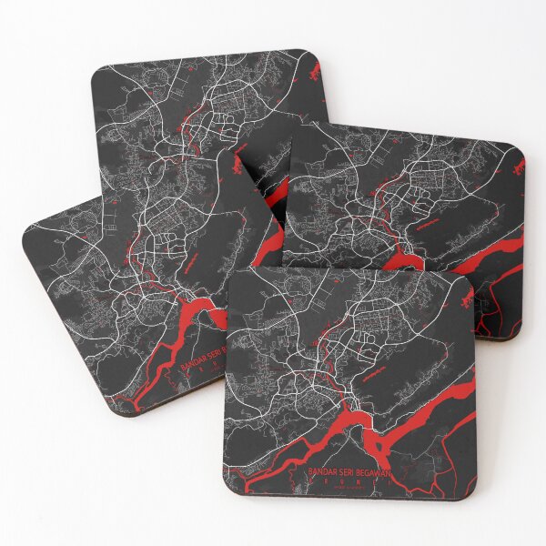 Item preview, Bandar Seri Begawan City Map of Brunei - Oriental designed and sold by deMAP.