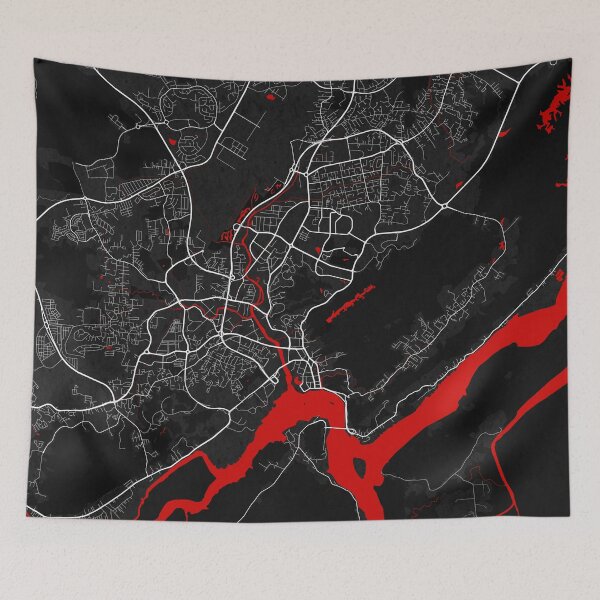 Item preview, Bandar Seri Begawan City Map of Brunei - Oriental designed and sold by deMAP.
