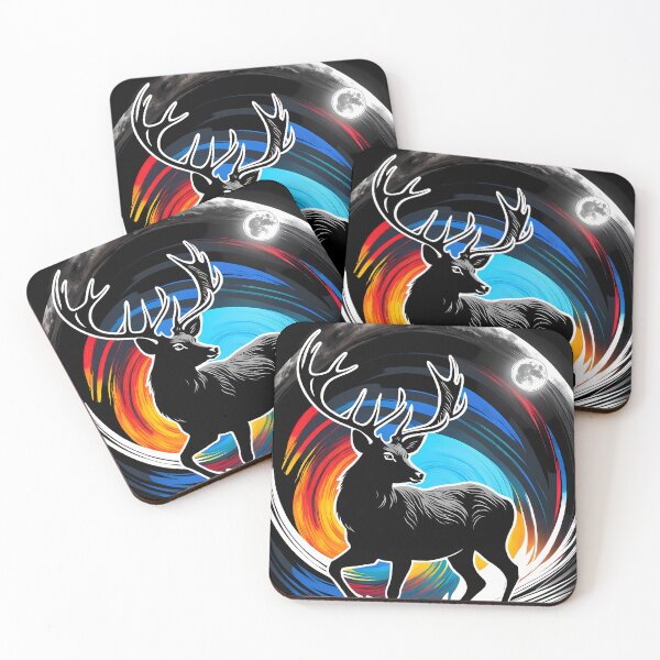 Item preview, Black Deer, Ai Generated Art  designed and sold by ACC .