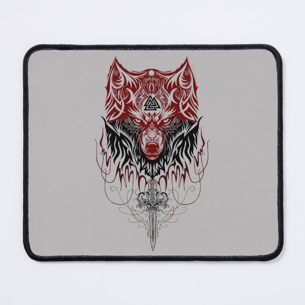 Item preview, Fenrir Wolf – Fenris Norse Mythology Viking Art designed and sold by Christine Krahl.