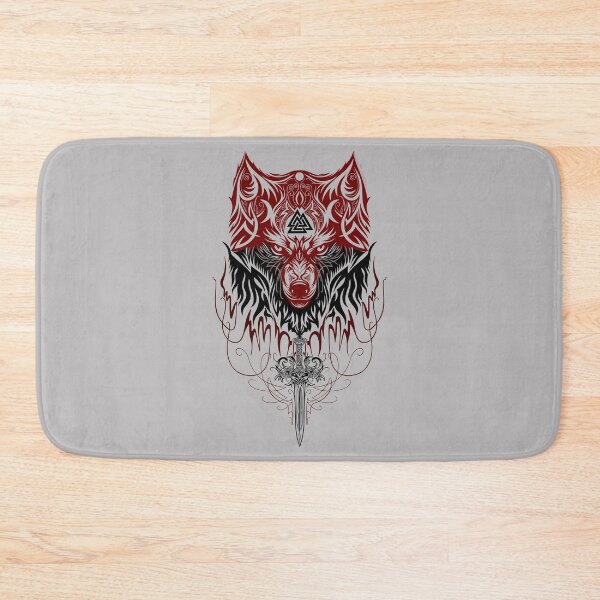 Item preview, Fenrir Wolf – Fenris Norse Mythology Viking Art designed and sold by Christine Krahl.