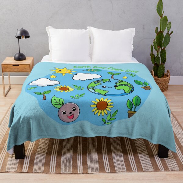 Item preview, Earth Day Every Day, celebrating earth day. designed and sold by HippoInkStudio.