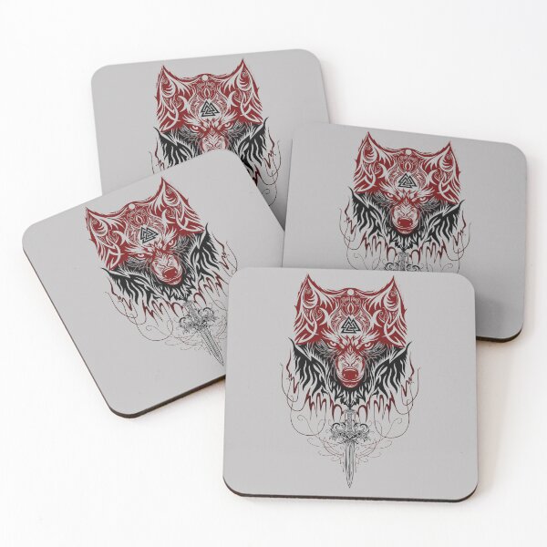 Item preview, Fenrir Wolf – Fenris Norse Mythology Viking Art designed and sold by Christine Krahl.
