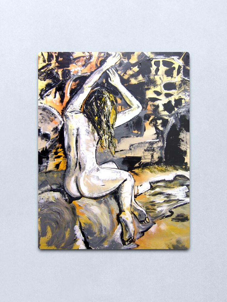 Alternate view of Painted Candance Metal Print