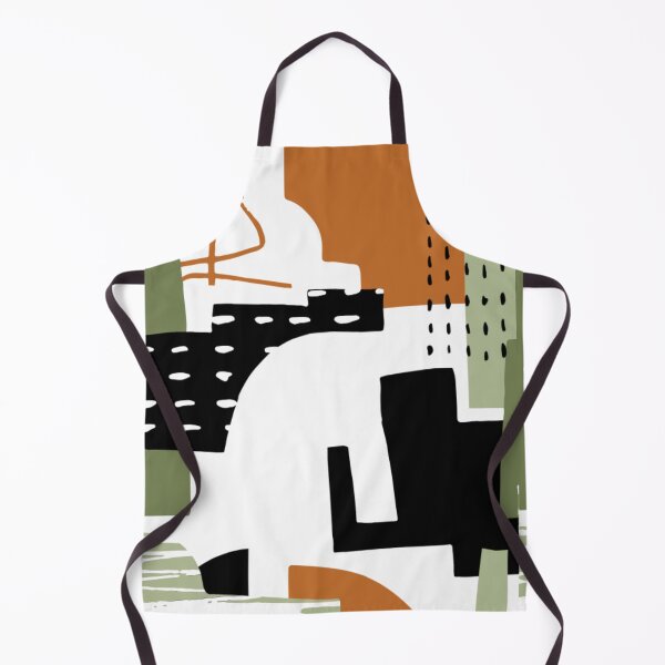 Item preview, Green and Black Abstract Puzzle Pattern designed and sold by PeakPatternArt.