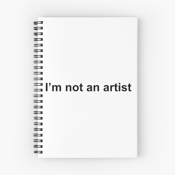 Item preview, I'm not an artist (black) designed and sold by Contour Art.