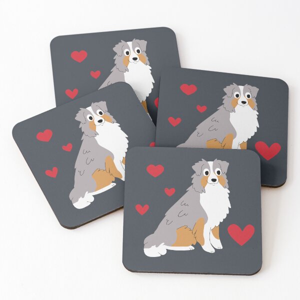 Item preview, Australian Shepherd Blue Merle designed and sold by AnulaArt.