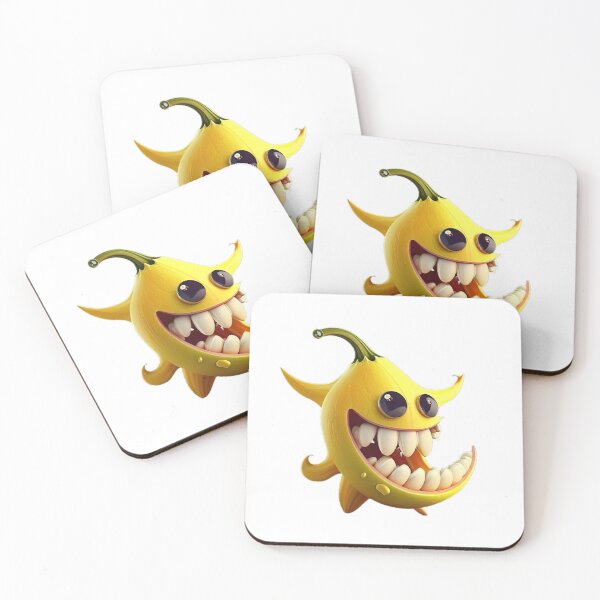 Item preview, Banana smiling in the form of a monster with teeth designed and sold by katerinasf.