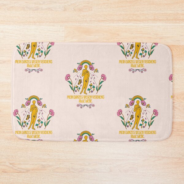 Item preview, Mein ganzes Wesen verdient alle Liebe. | Aesthetic Floral | Pink Background designed and sold by RM-Journey.