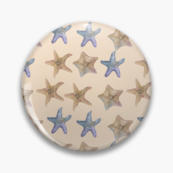 Item preview, Seamless pattern with starfish on a beige background designed and sold by Oleksandra Yurchenko.