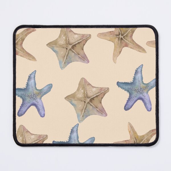 Item preview, Seamless pattern with starfish on a beige background designed and sold by Oleksandra Yurchenko.