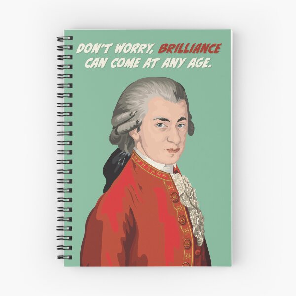 Item preview, Mozart Brilliance Comes At Any Age Birthday designed and sold by Annalisa-Jones.