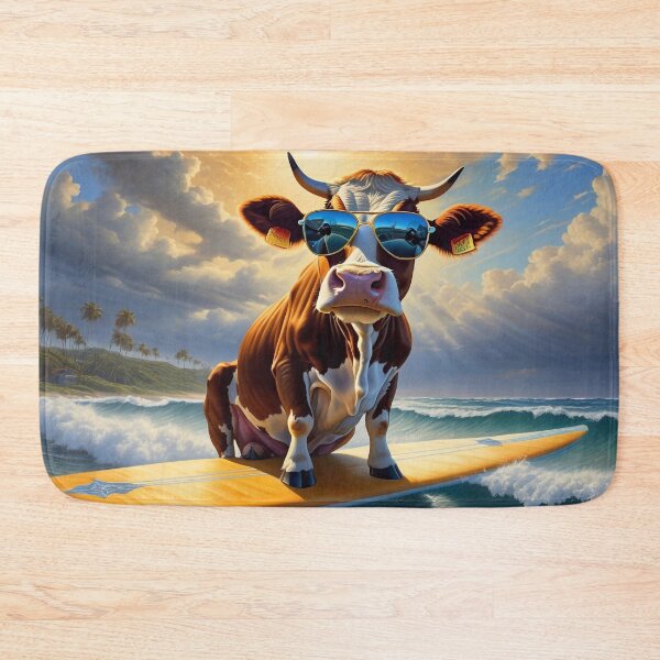 Item preview, Cow surfing with glasses designed and sold by M-Y-A-R-T-.