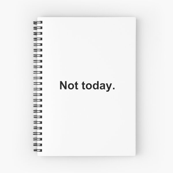Item preview, Not today. (black) designed and sold by Contour Art.