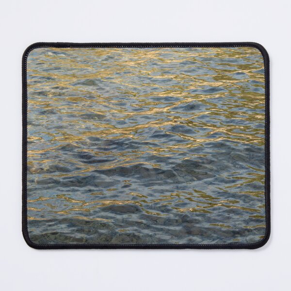 Item preview, Golden-yellow light reflections in clear sea water designed and sold by Adriana Mueller.