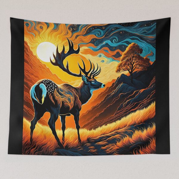 Item preview, Deer in the Mountains, Ai Generated Art  designed and sold by ACC .