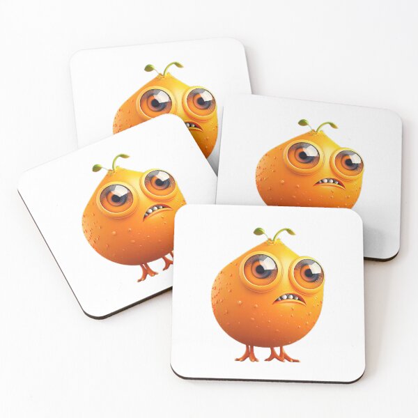 Item preview, Funny surprised orange in the form of a monster designed and sold by katerinasf.