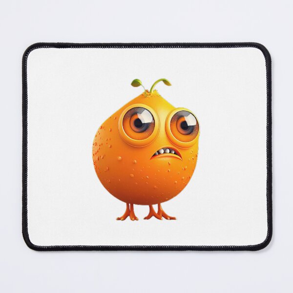 Item preview, Funny surprised orange in the form of a monster designed and sold by katerinasf.