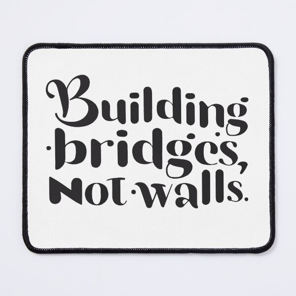 Item preview, Building Bridges Inspirational Great Wall Art designed and sold by NiftyWrx.