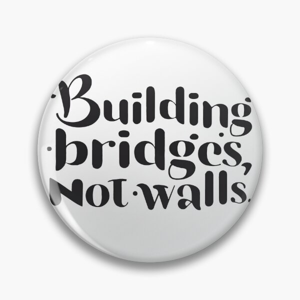Item preview, Building Bridges Inspirational Great Wall Art designed and sold by NiftyWrx.