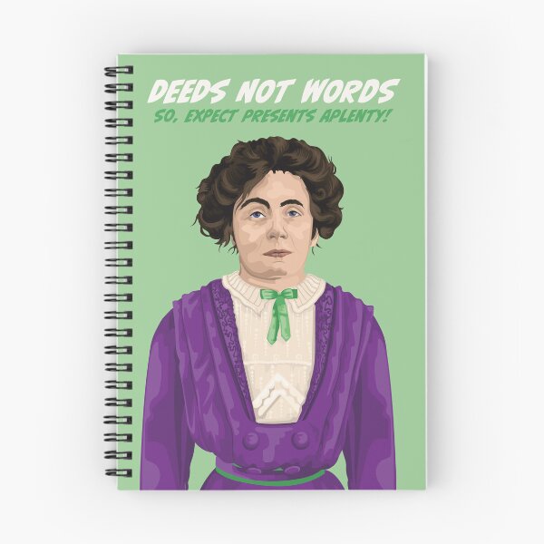 Item preview, Emmeline Pankhurst Deeds Not Words Birthday Design designed and sold by Annalisa-Jones.