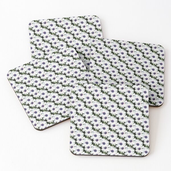Item preview, Pristine White African Daisies Seamless Pattern designed and sold by taiche.