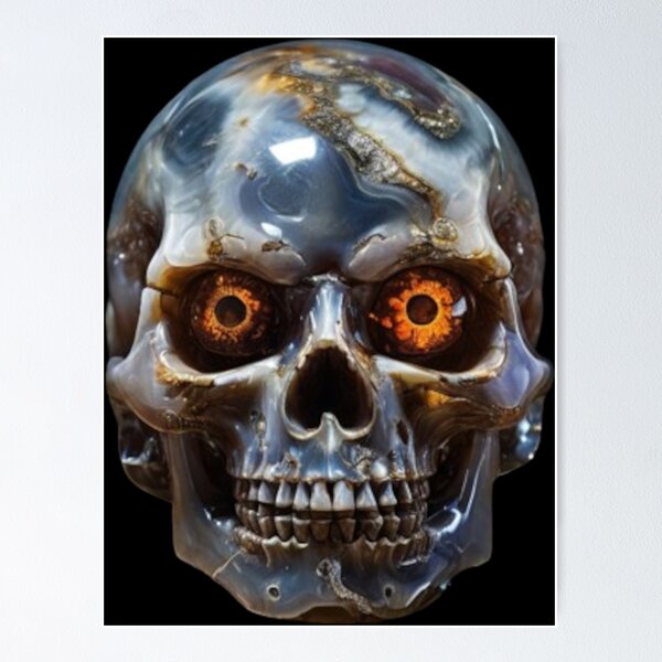 Item preview, Crystal Skull (Agate) designed and sold by Zendragon-Store.